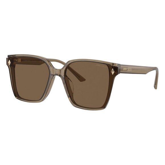 New JIMMY CHOO Brown Square JC5016D 5051/73 Sunglasses Women - Picture 1 of 6
